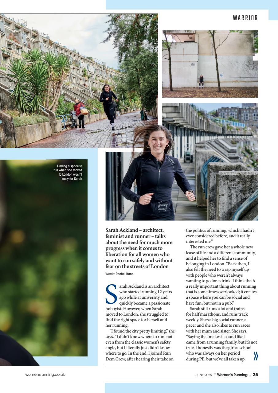 Women’s Running Preview Pages