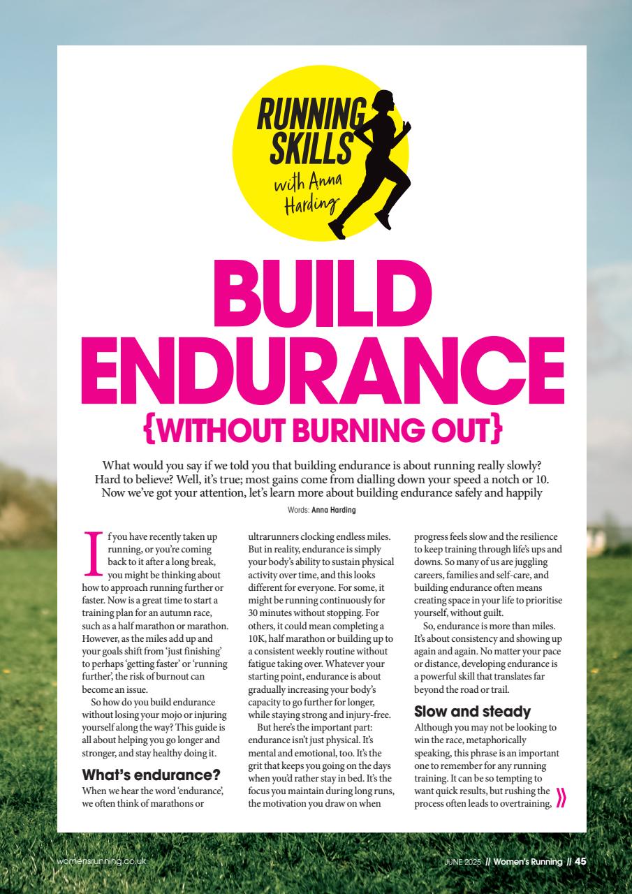 Women’s Running Preview Pages