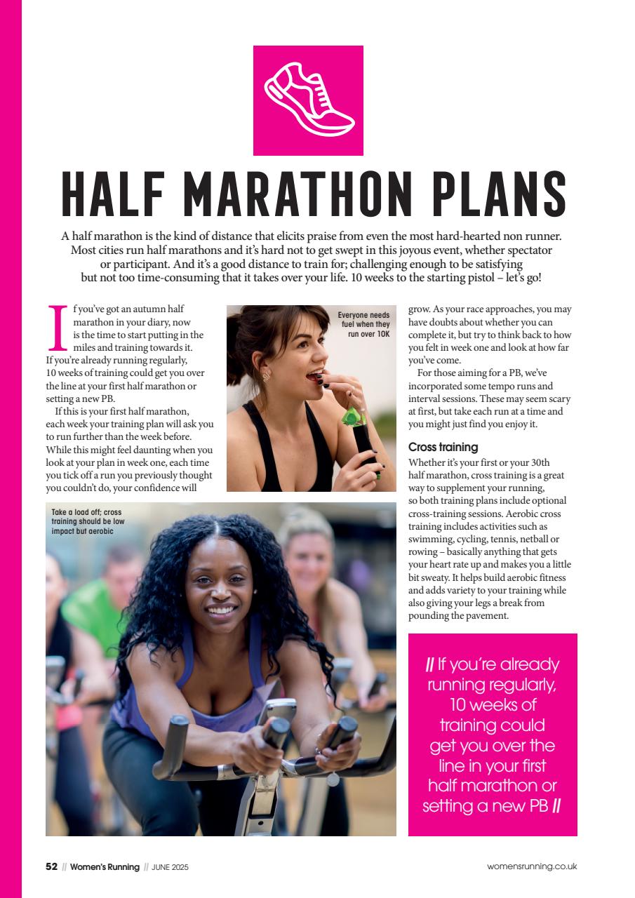 Women’s Running Preview Pages