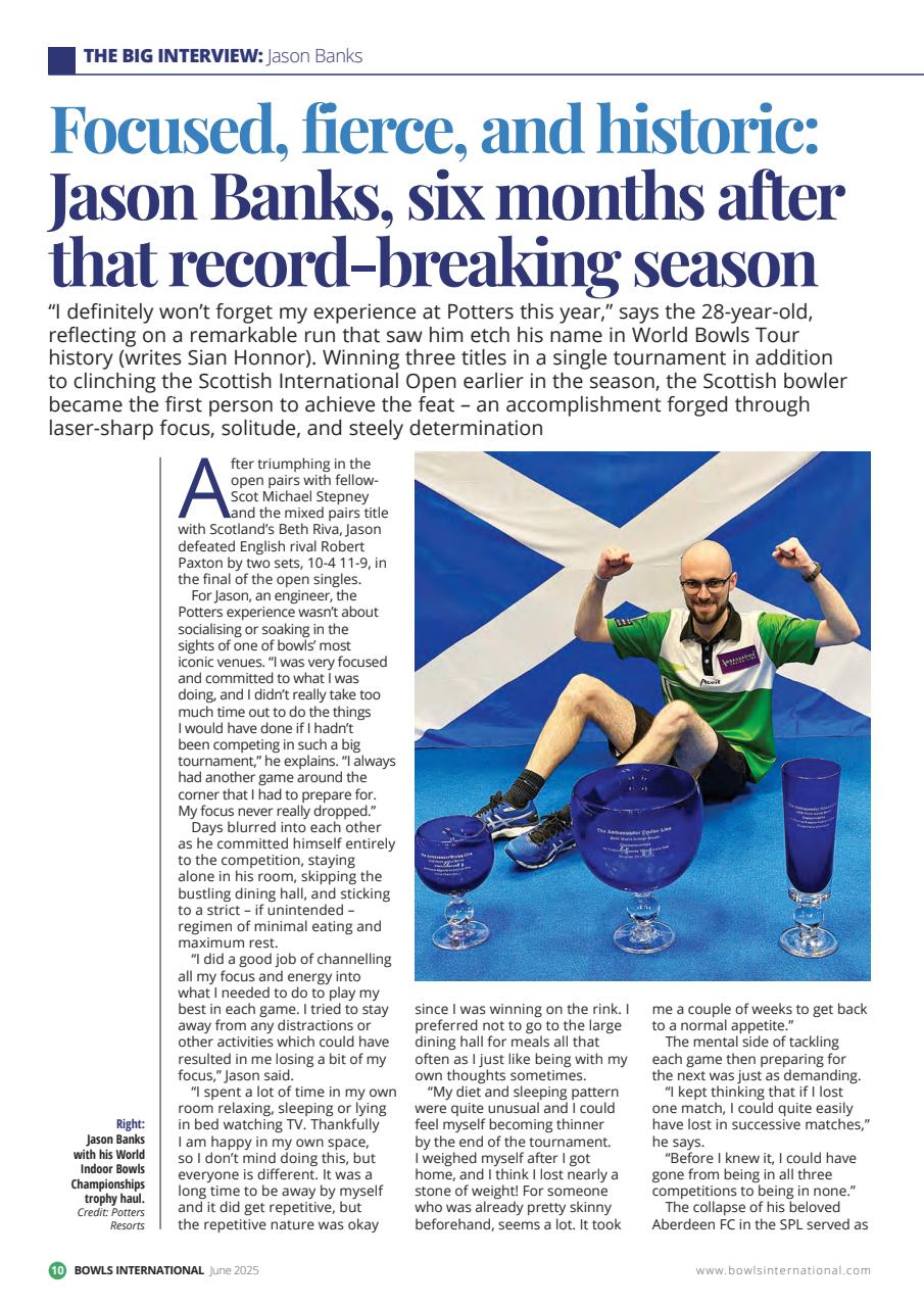 Bowls International Preview Pages