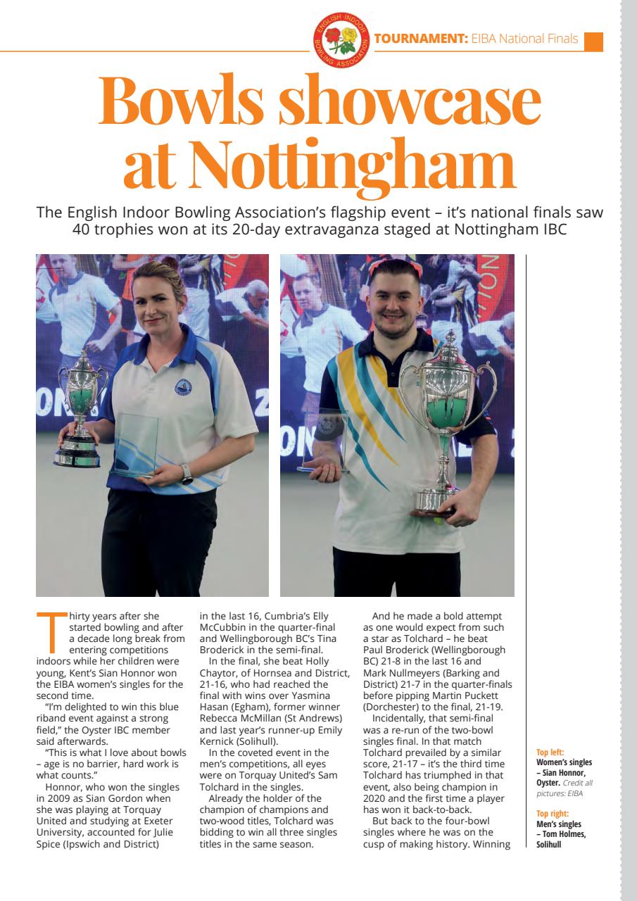 Bowls International Preview Pages
