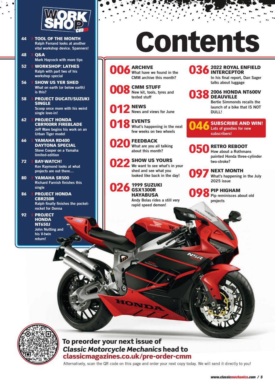 Classic Motorcycle Mechanics Preview Pages