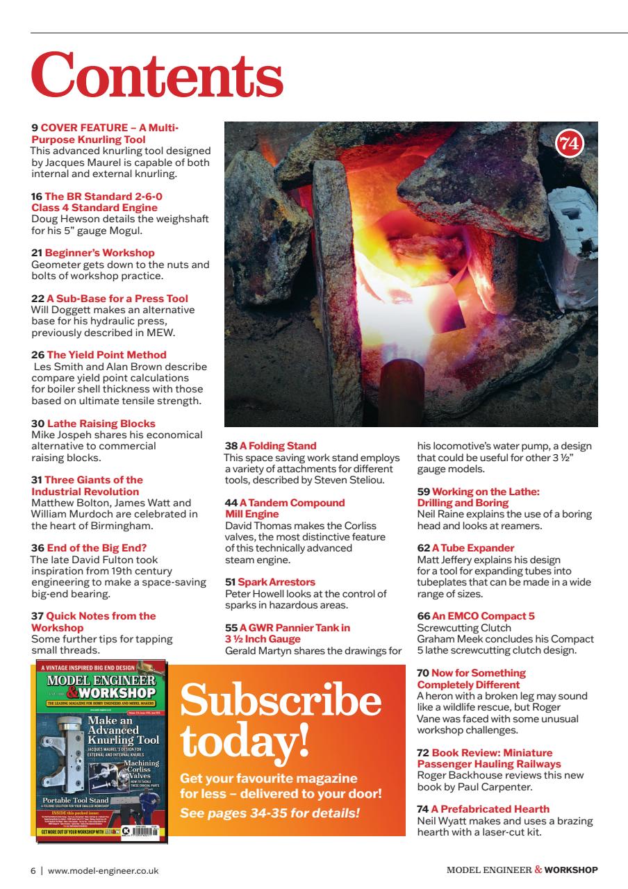 Model Engineer & Workshop Magazine Preview Pages