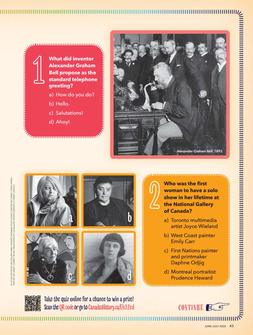 Canada's History Preview Pages