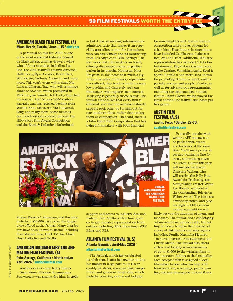 MovieMaker Magazine Preview Pages