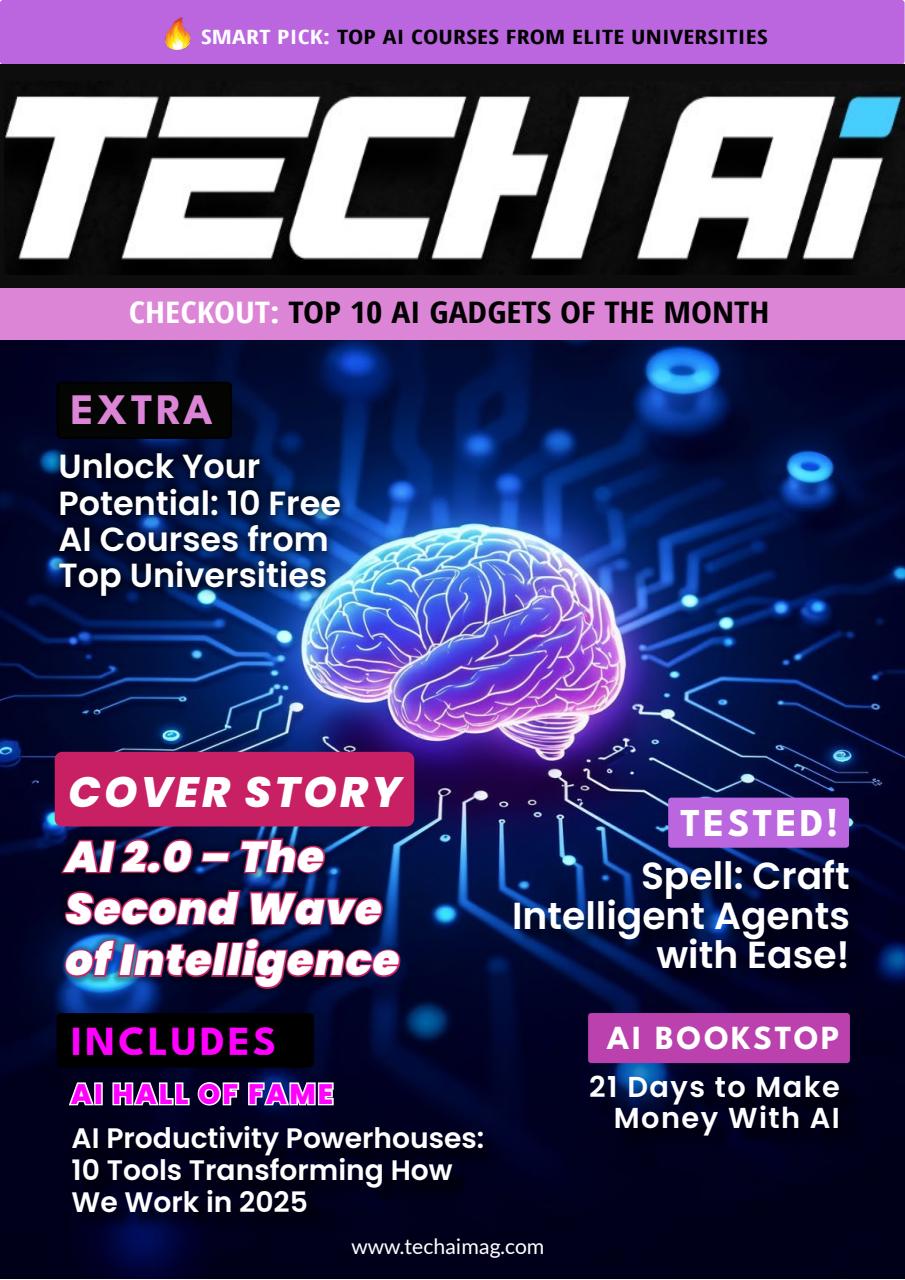 Tech AI Magazine Preview Pages