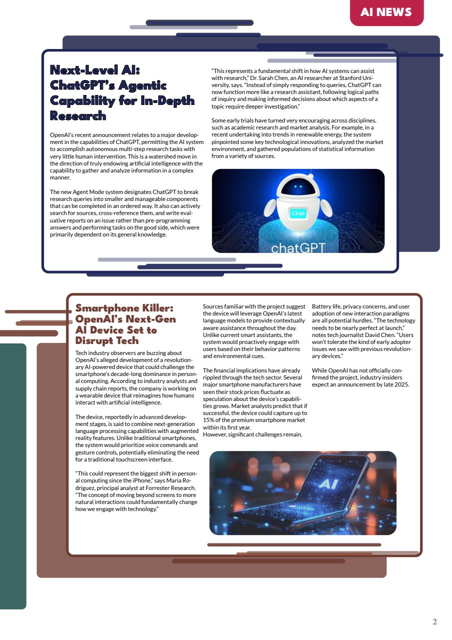 Tech AI Magazine Preview Pages