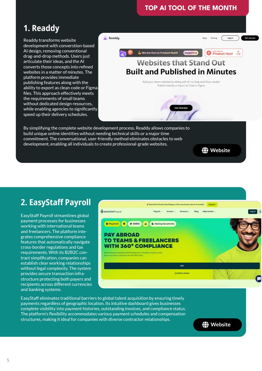 Tech AI Magazine Preview Pages