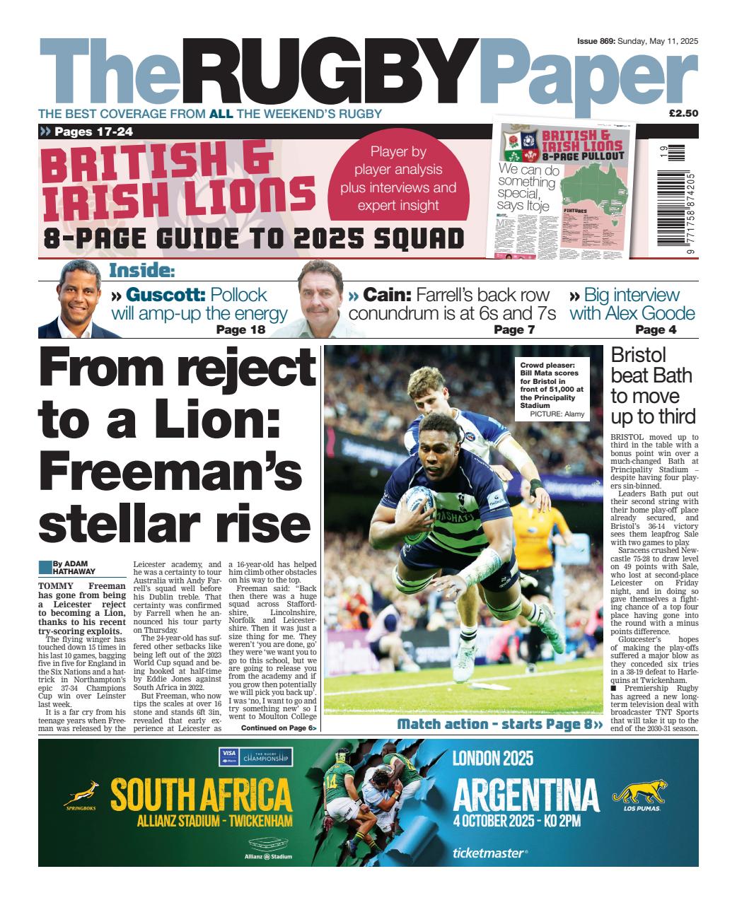 The Rugby Paper Preview Pages