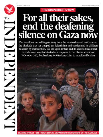 The Independent Daily Edition Newspaper issue Sunday, 11 May 2025