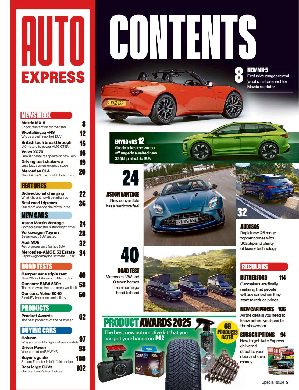 Auto Express Preview Pages