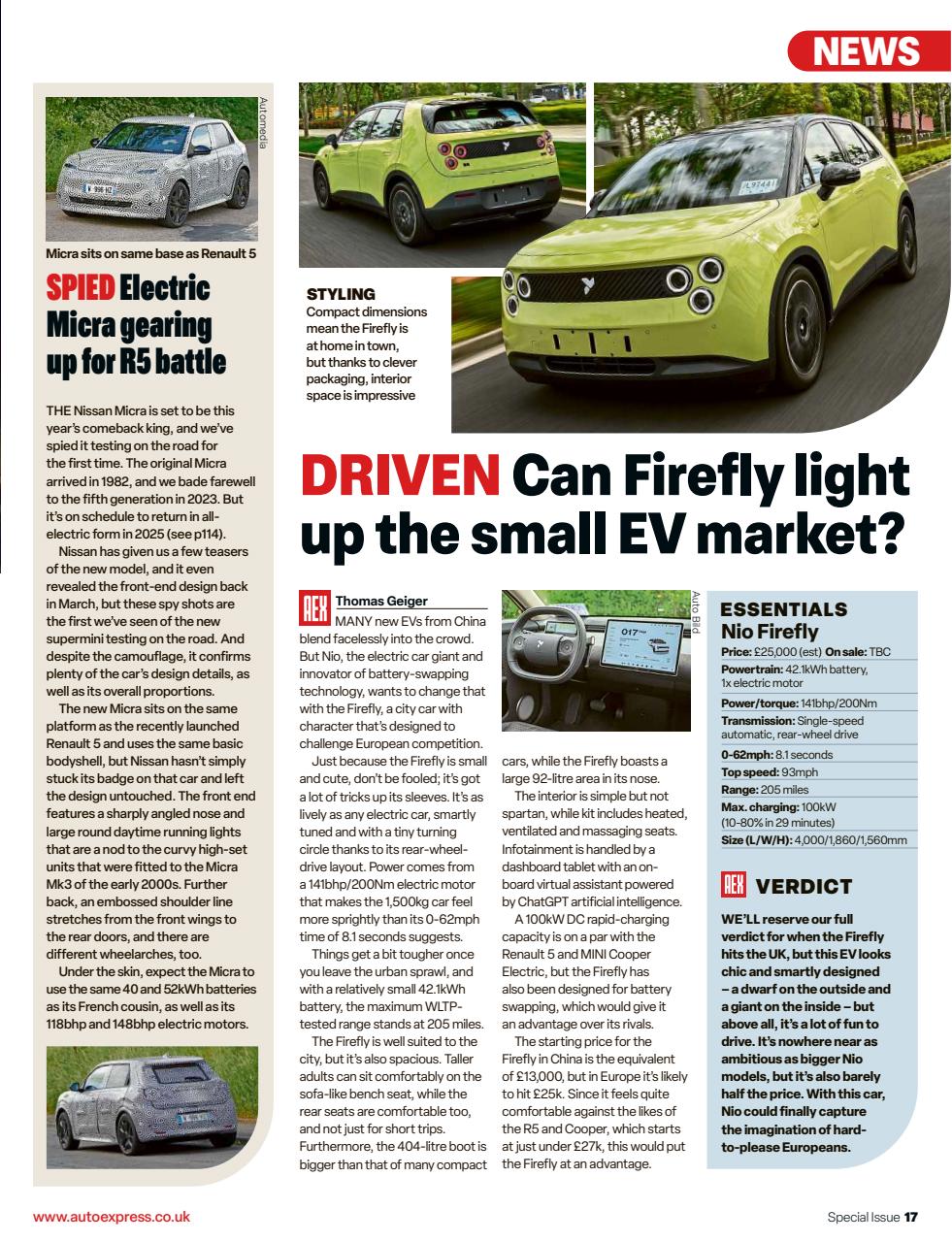 Auto Express Preview Pages