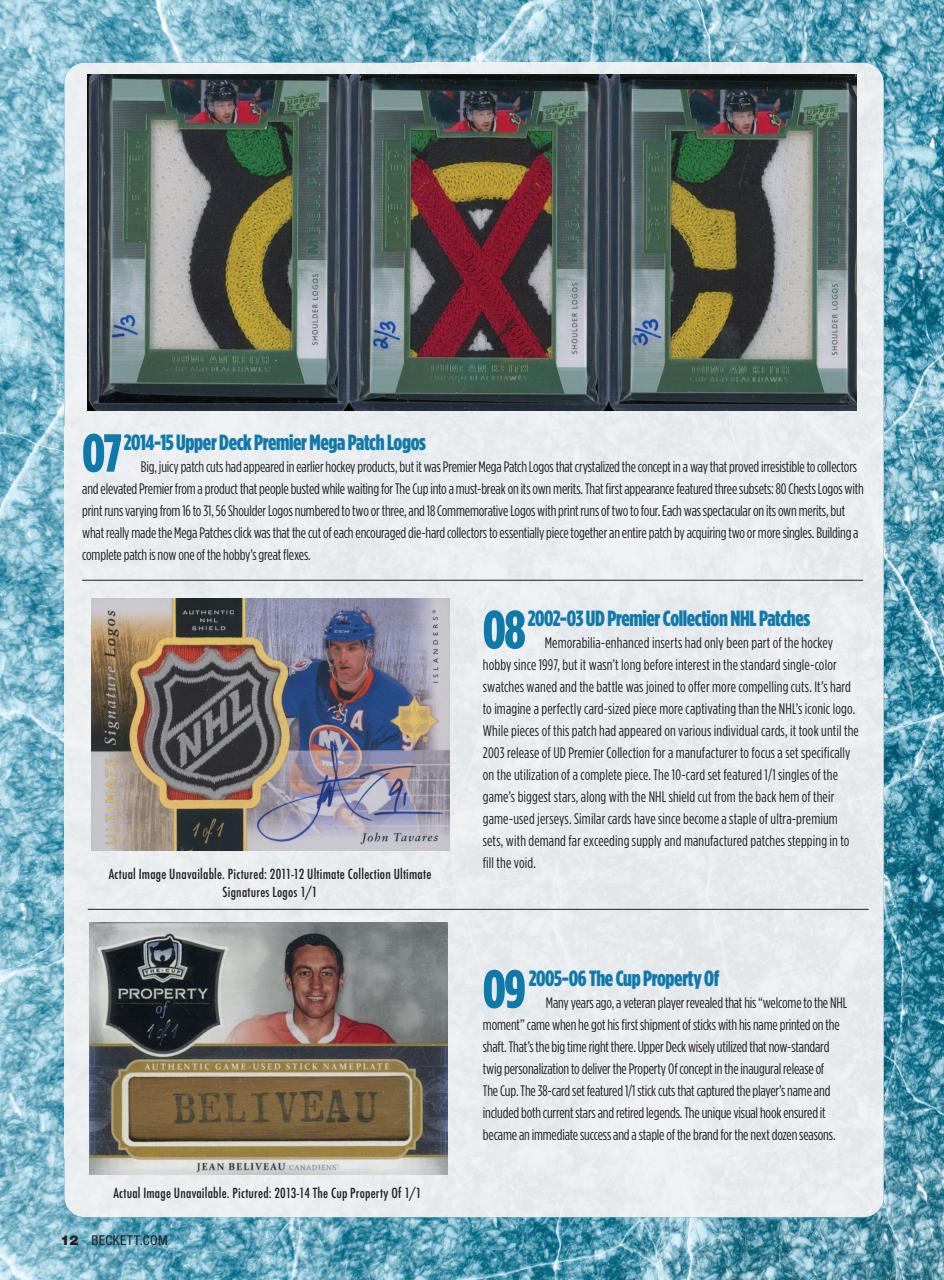 Beckett Hockey Magazine Preview Pages