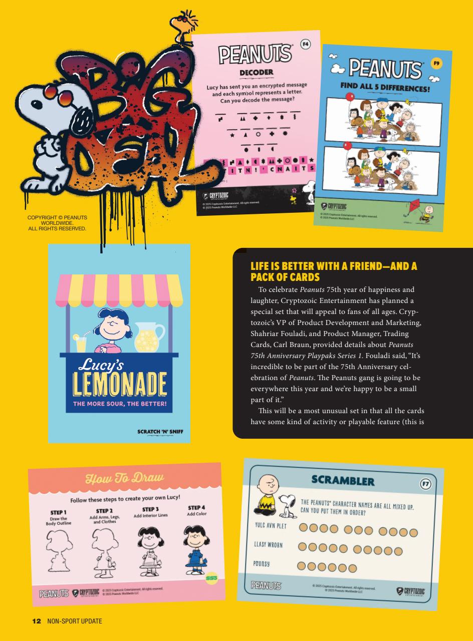 Non-Sport Update Magazine Preview Pages