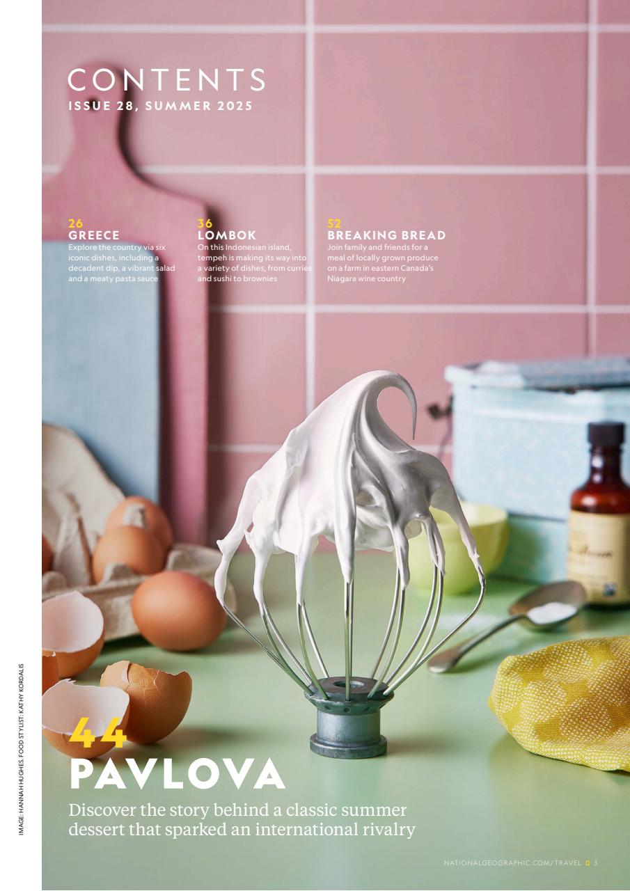 National Geographic Traveller Food Preview Pages