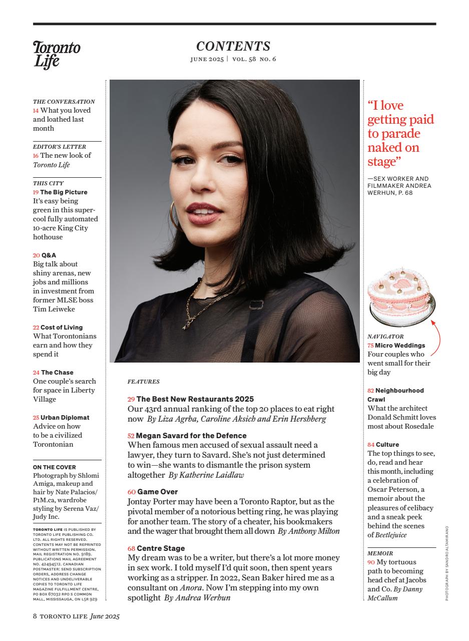 Toronto Life Preview Pages