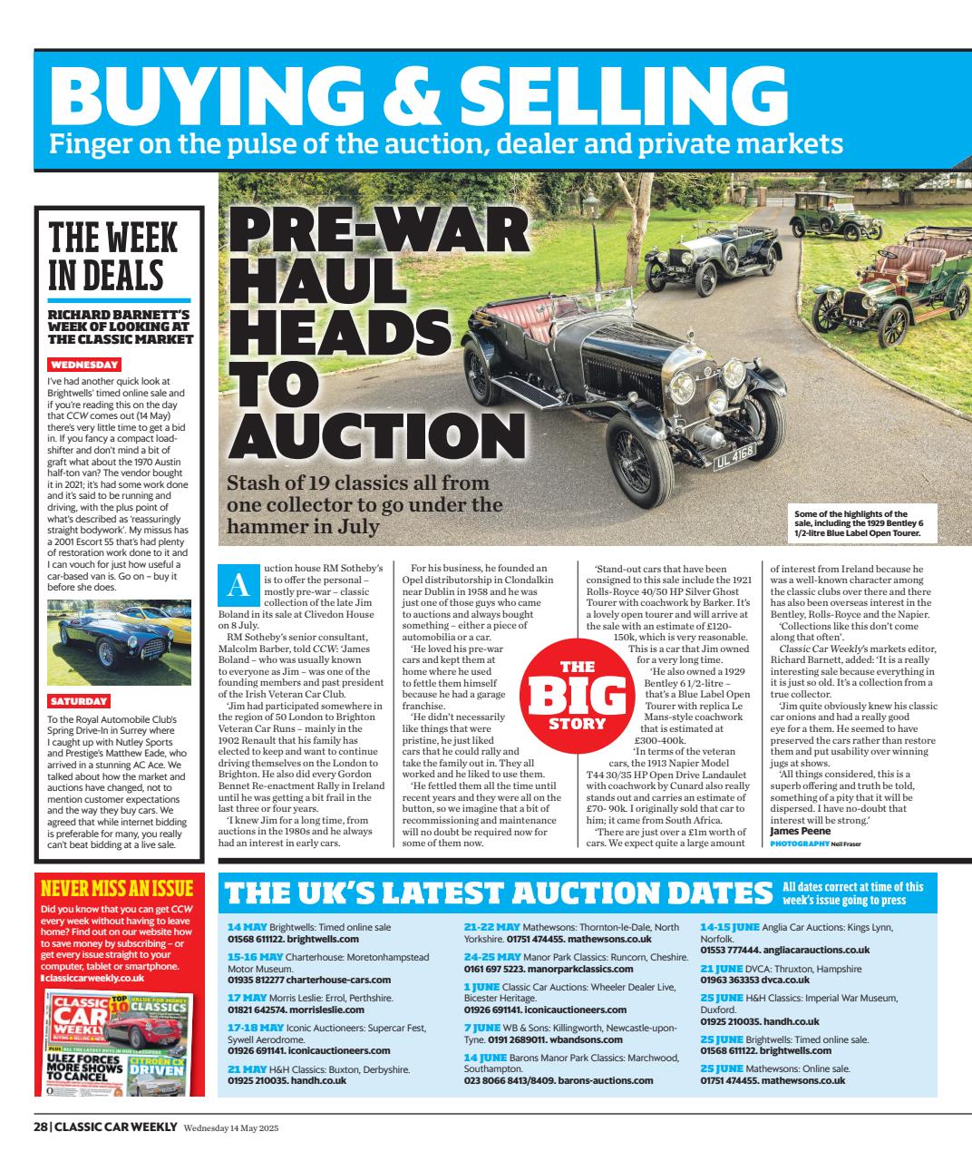 Classic Car Weekly Preview Pages