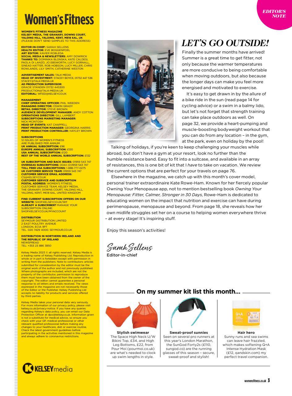 Women’s Fitness Preview Pages