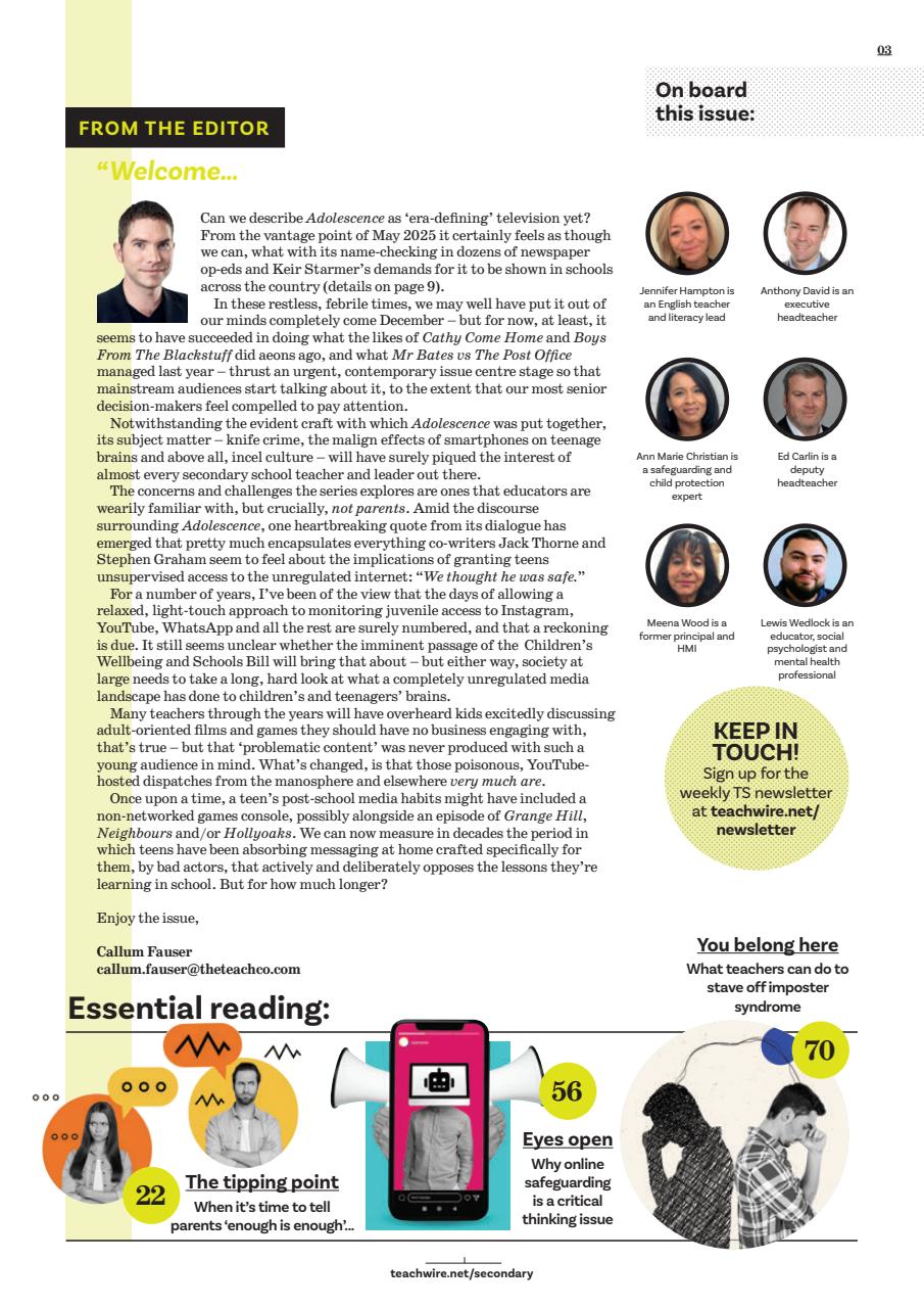 Teach Secondary Preview Pages