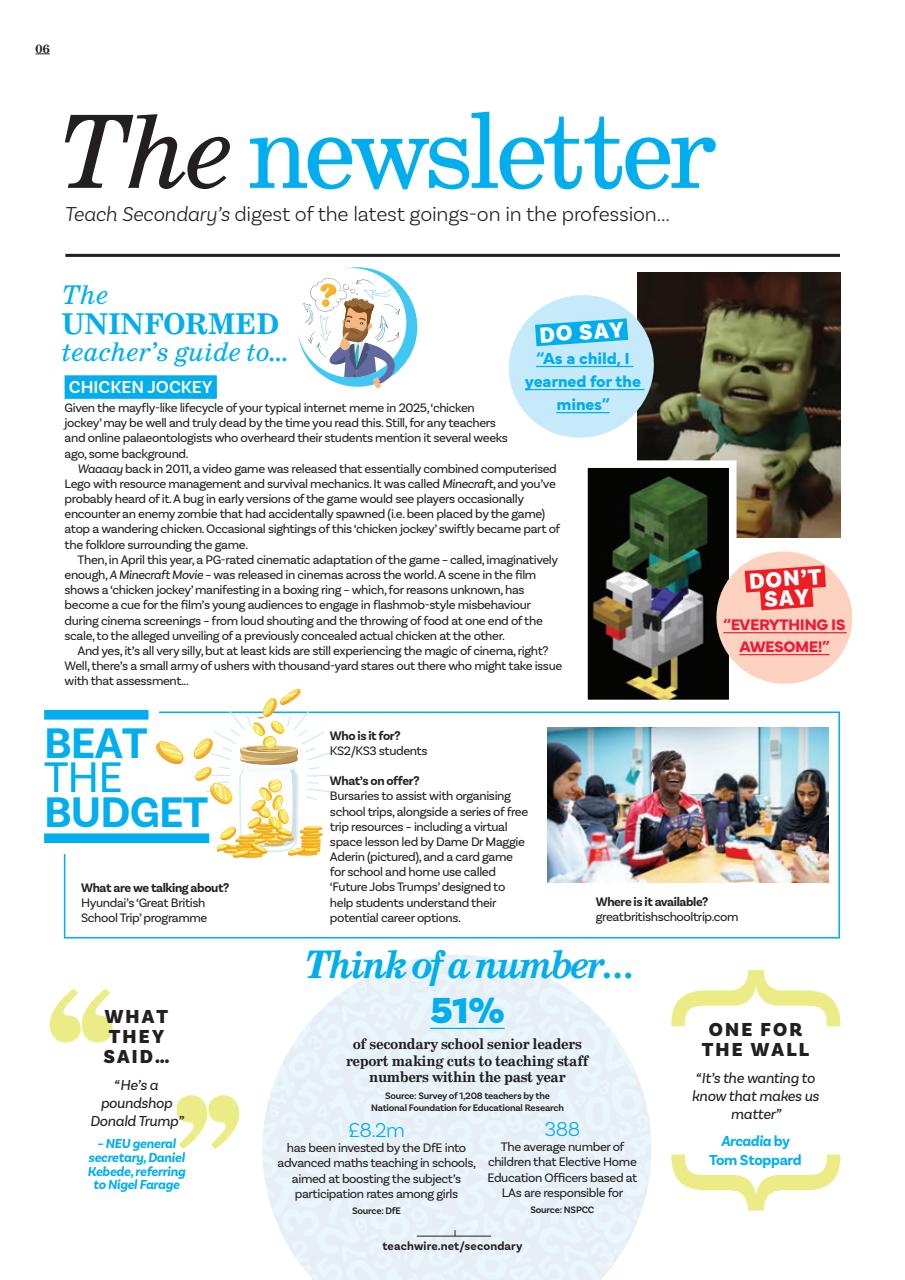 Teach Secondary Preview Pages