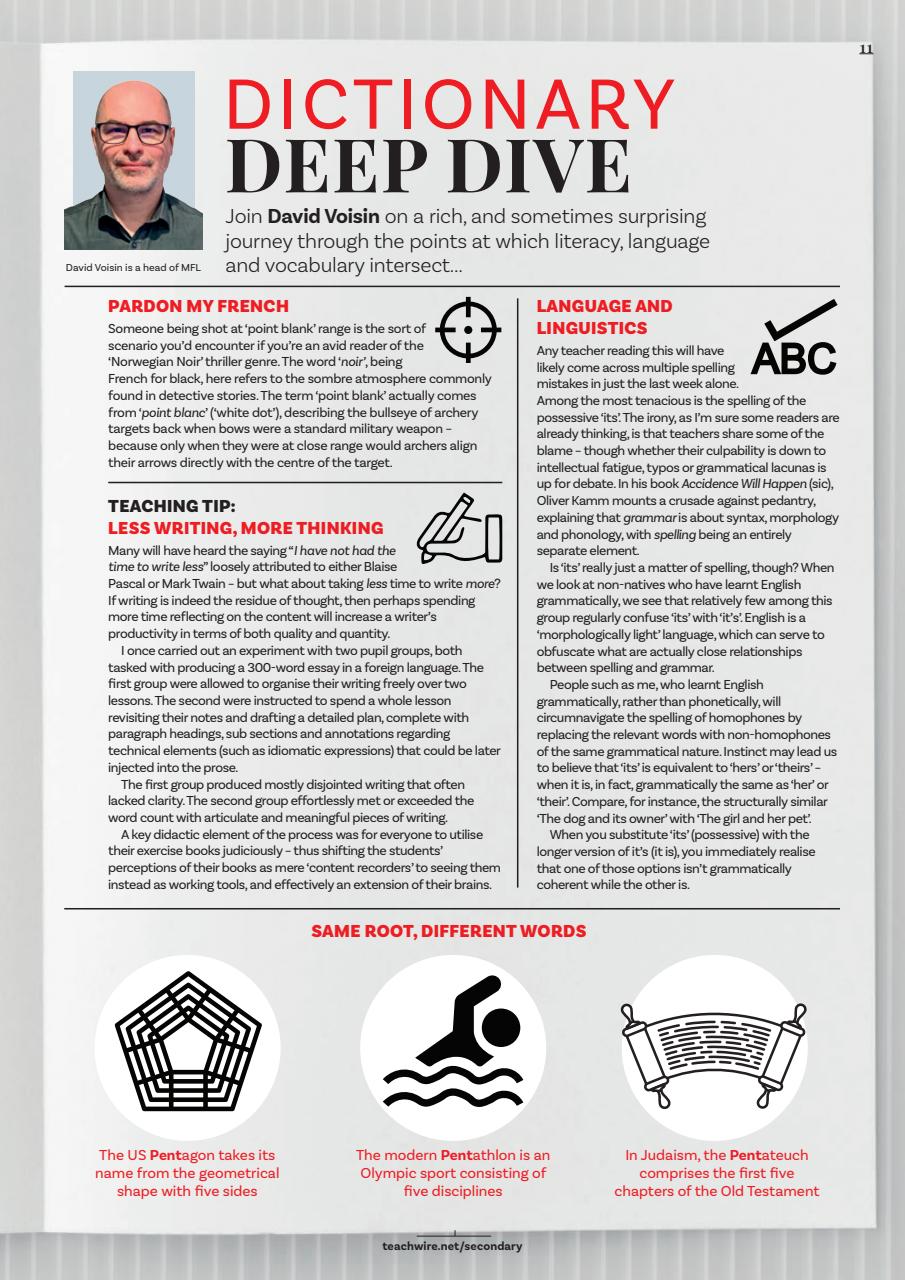 Teach Secondary Preview Pages