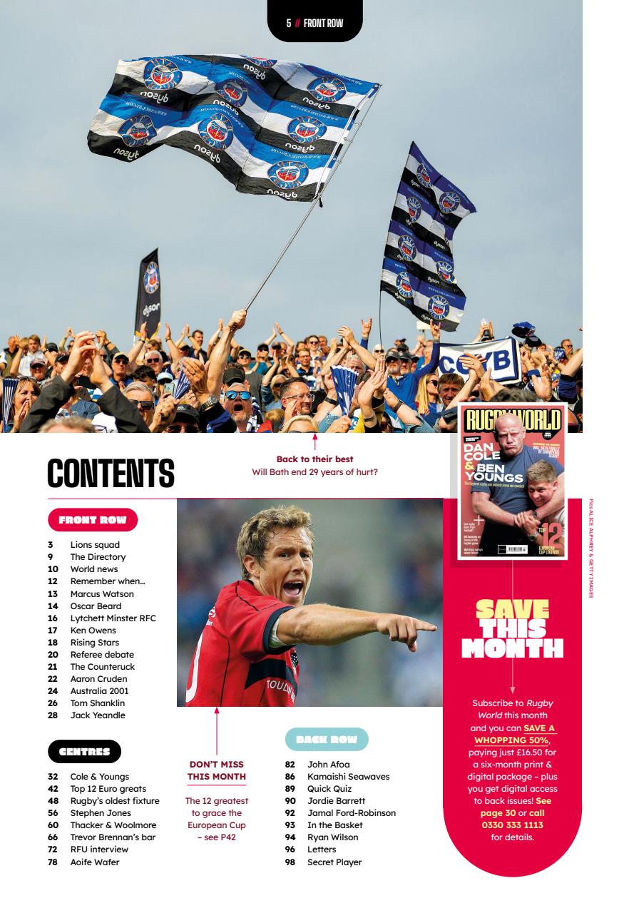 Rugby World Preview Pages