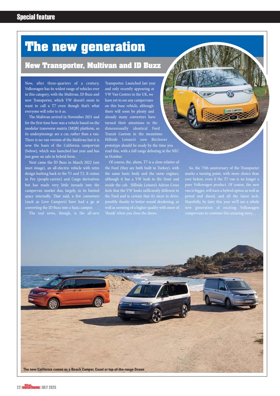 What Motorhome magazine Preview Pages