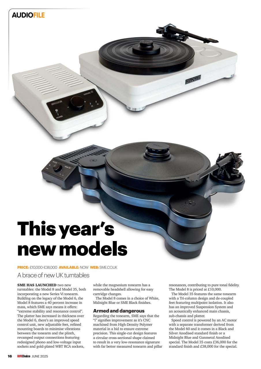 Hi-Fi Choice Preview Pages