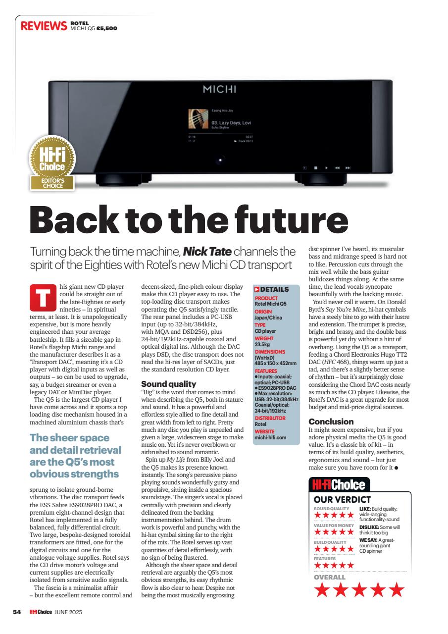 Hi-Fi Choice Preview Pages