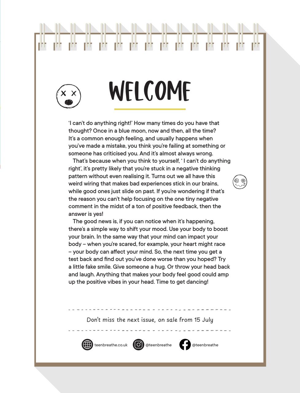 Teen Breathe Preview Pages