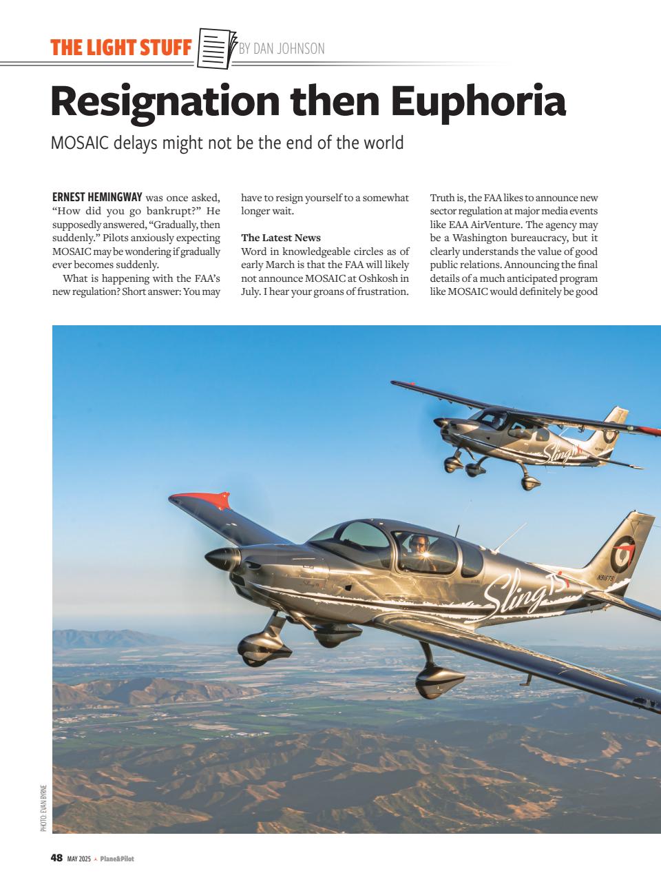 Plane & Pilot Preview Pages