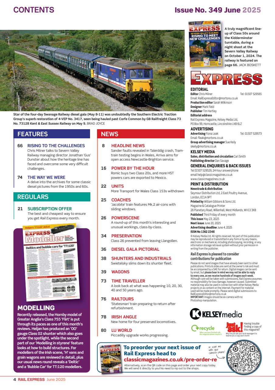 Rail Express Preview Pages