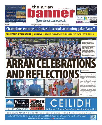 Arran Banner issue Friday, May 16, 2025