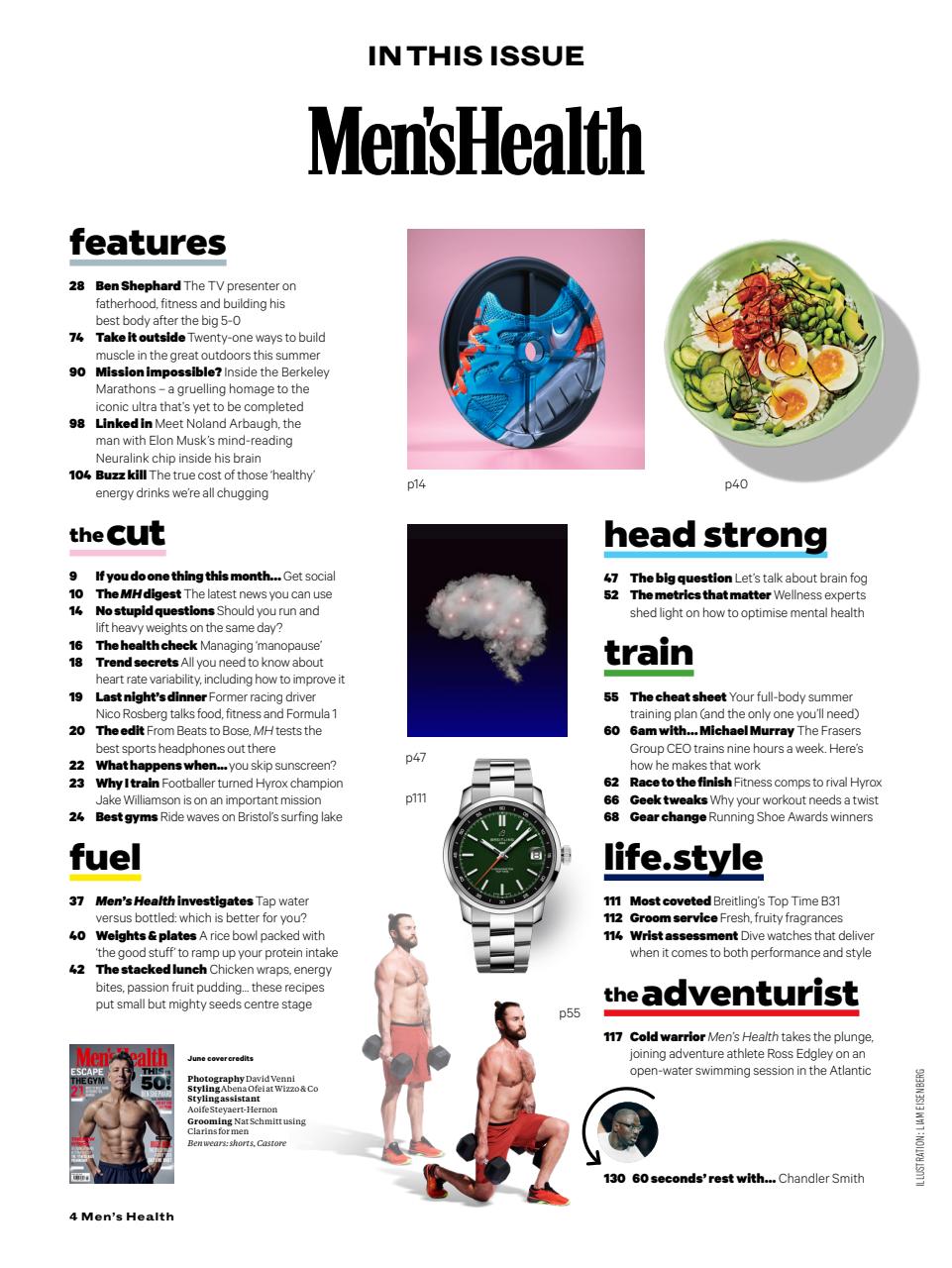 Men's Health Preview Pages