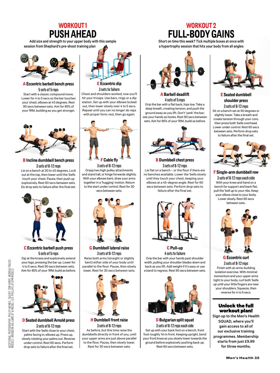 Men's Health Preview Pages