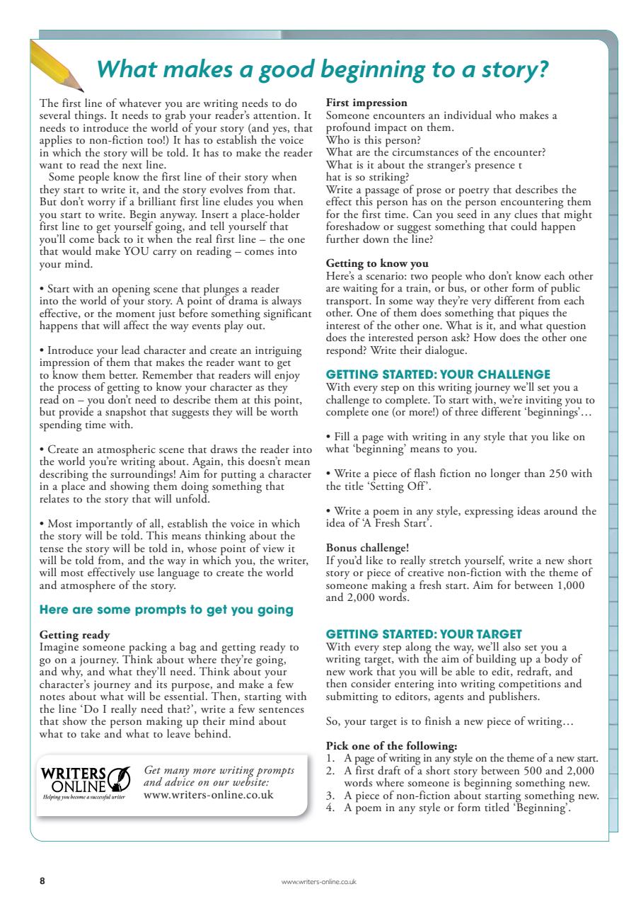 Writing Magazine Preview Pages