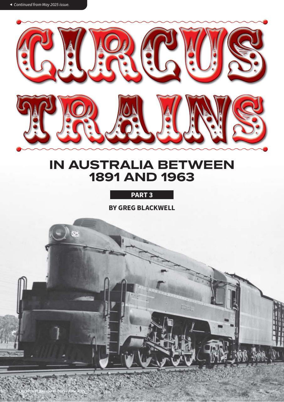 Australian Railway History Preview Pages