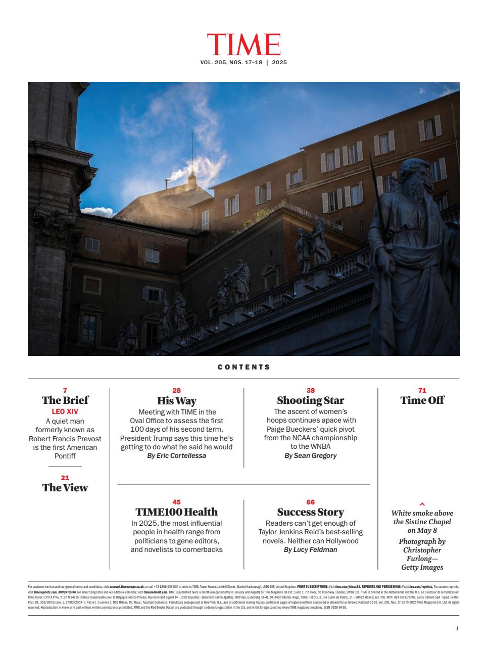 TIME Magazine Europe Preview Pages