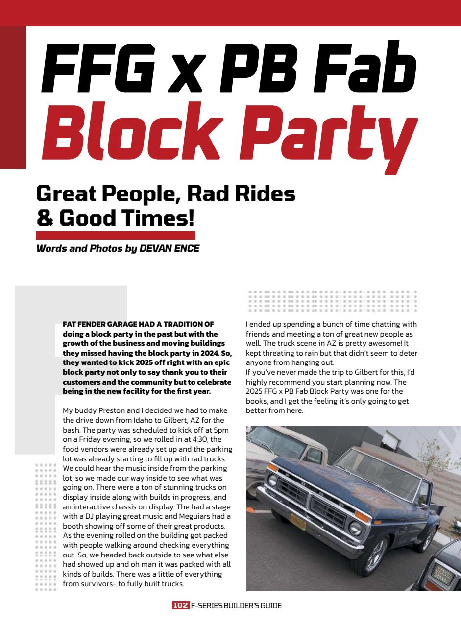 F-Series Builder's Guide Preview Pages