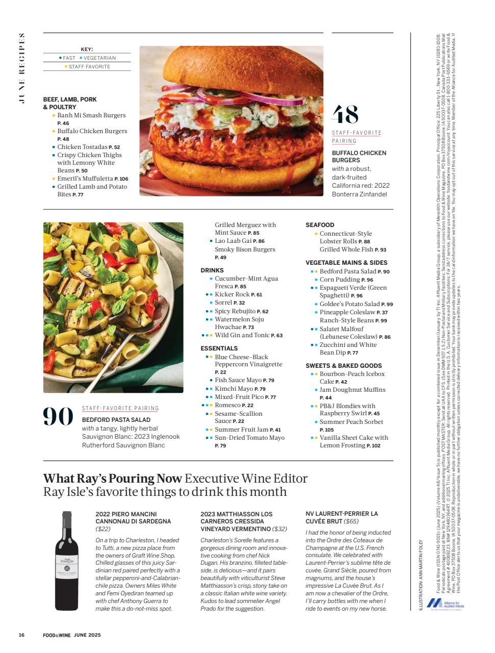 Food & Wine Preview Pages