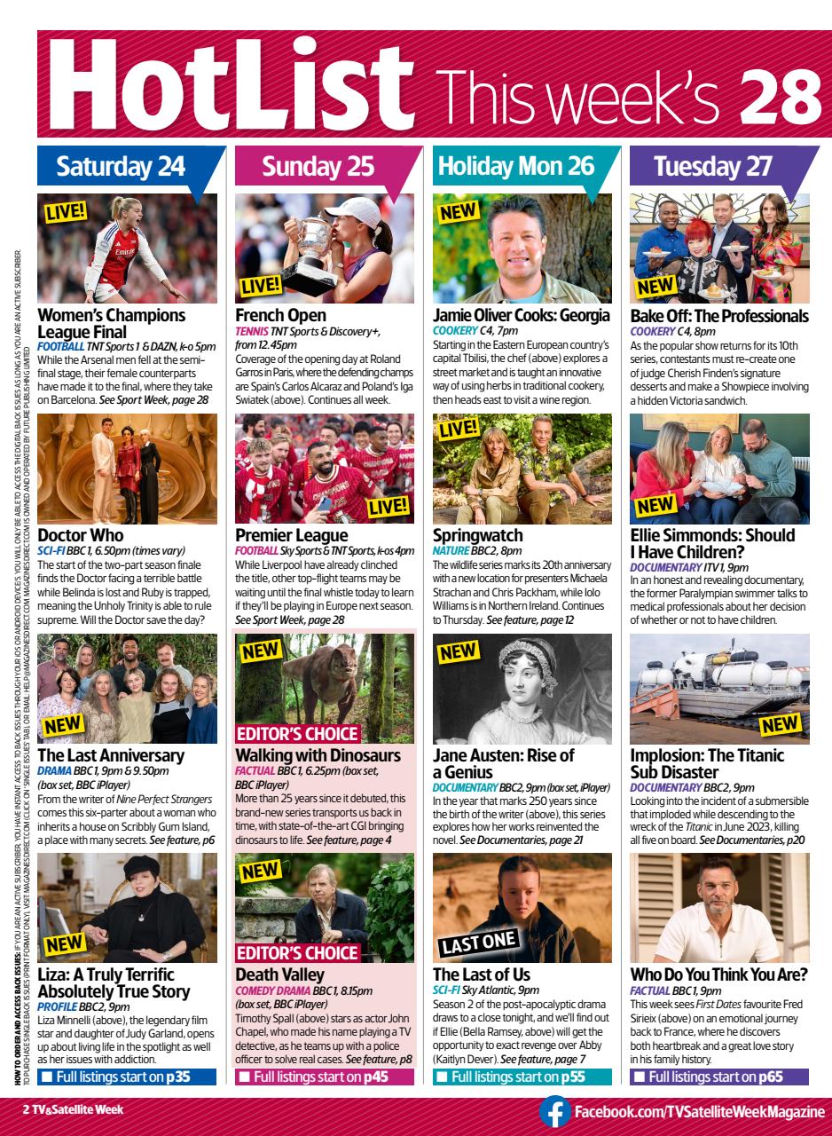 TV & Satellite Week Preview Pages