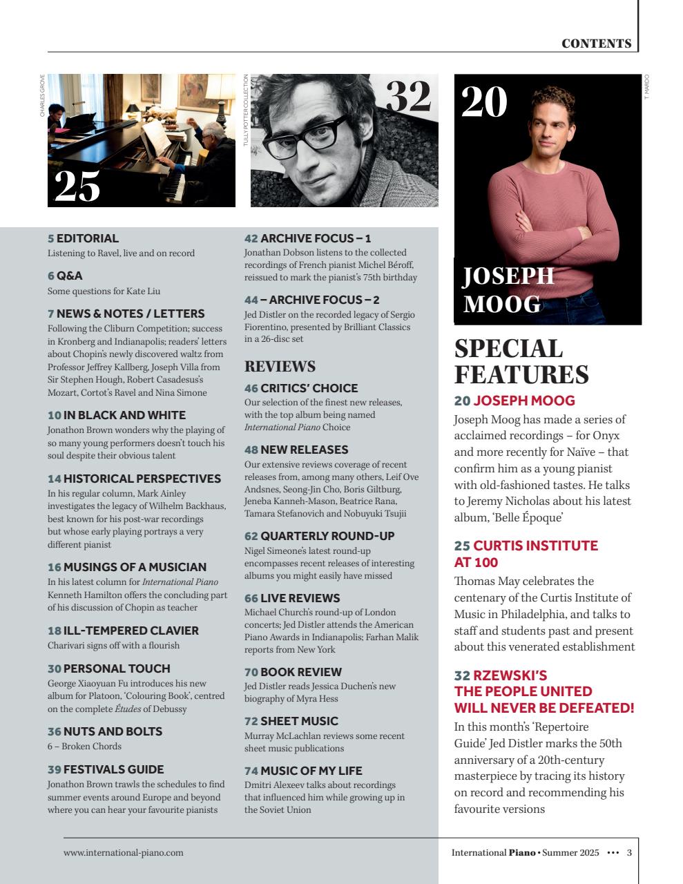 International Piano Preview Pages