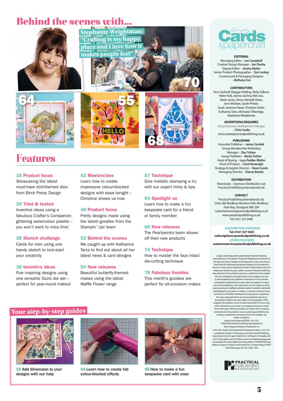 Simply Cards & Papercraft Preview Pages