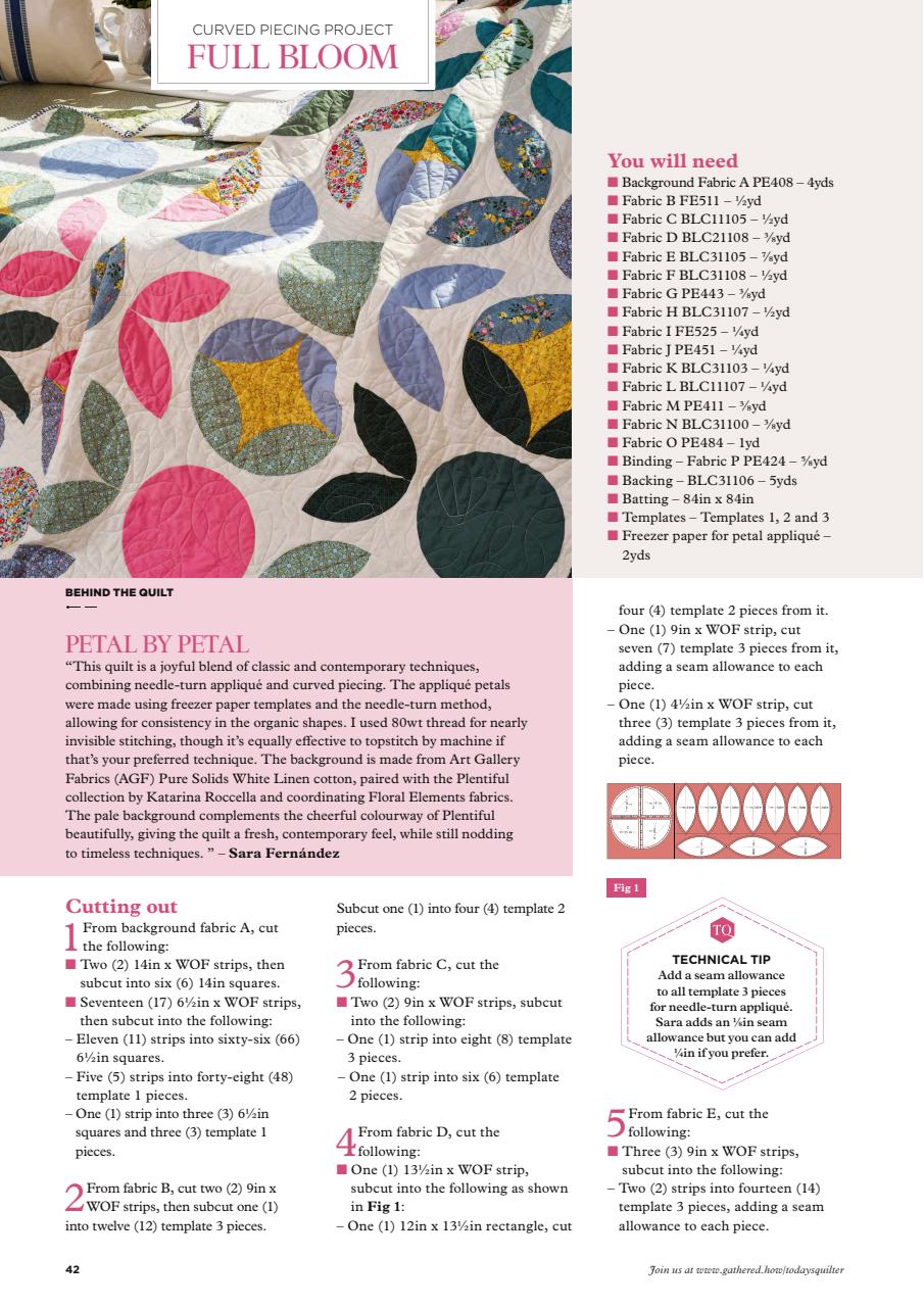 Today’s Quilter Preview Pages