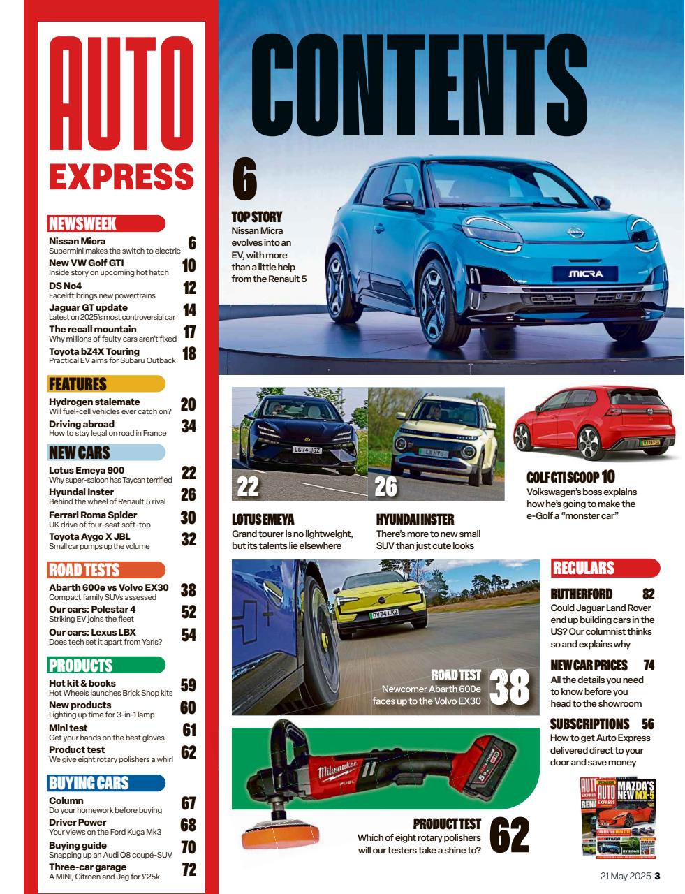 Auto Express Preview Pages