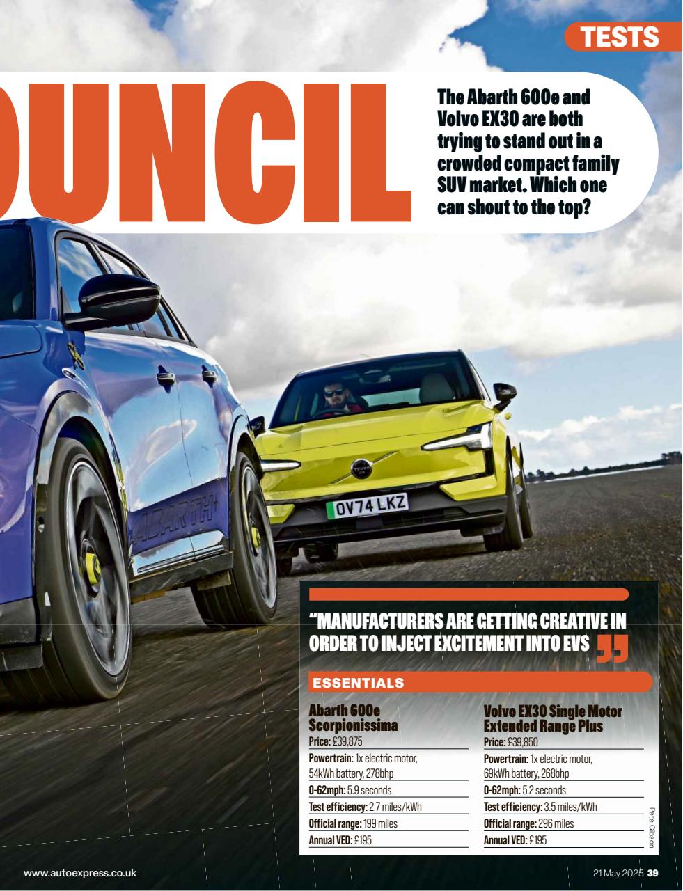 Auto Express Preview Pages