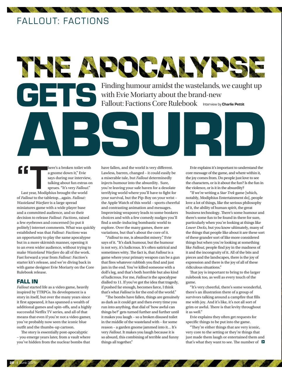 Tabletop Gaming Preview Pages