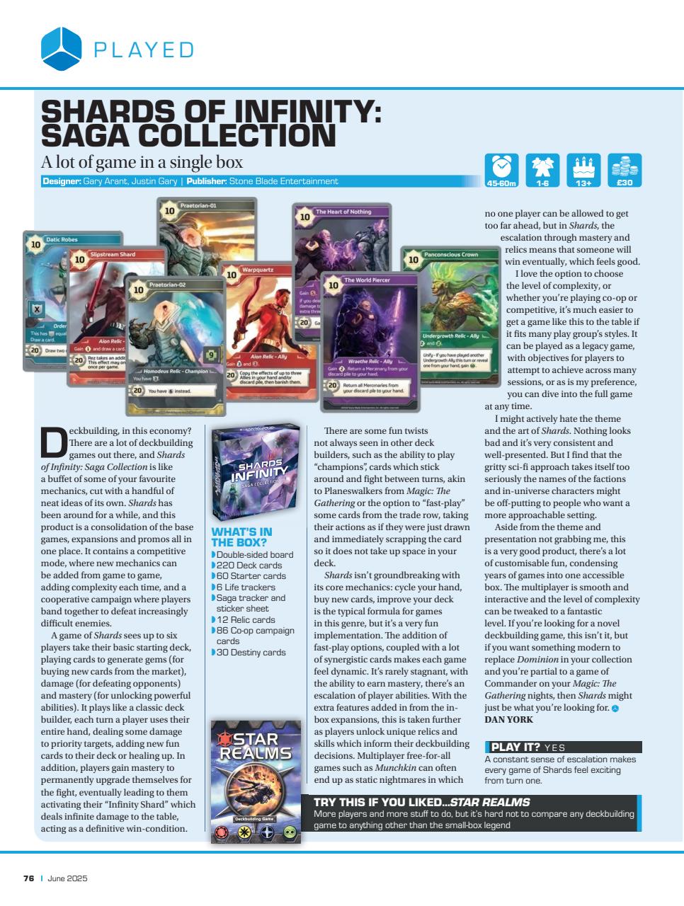 Tabletop Gaming Preview Pages