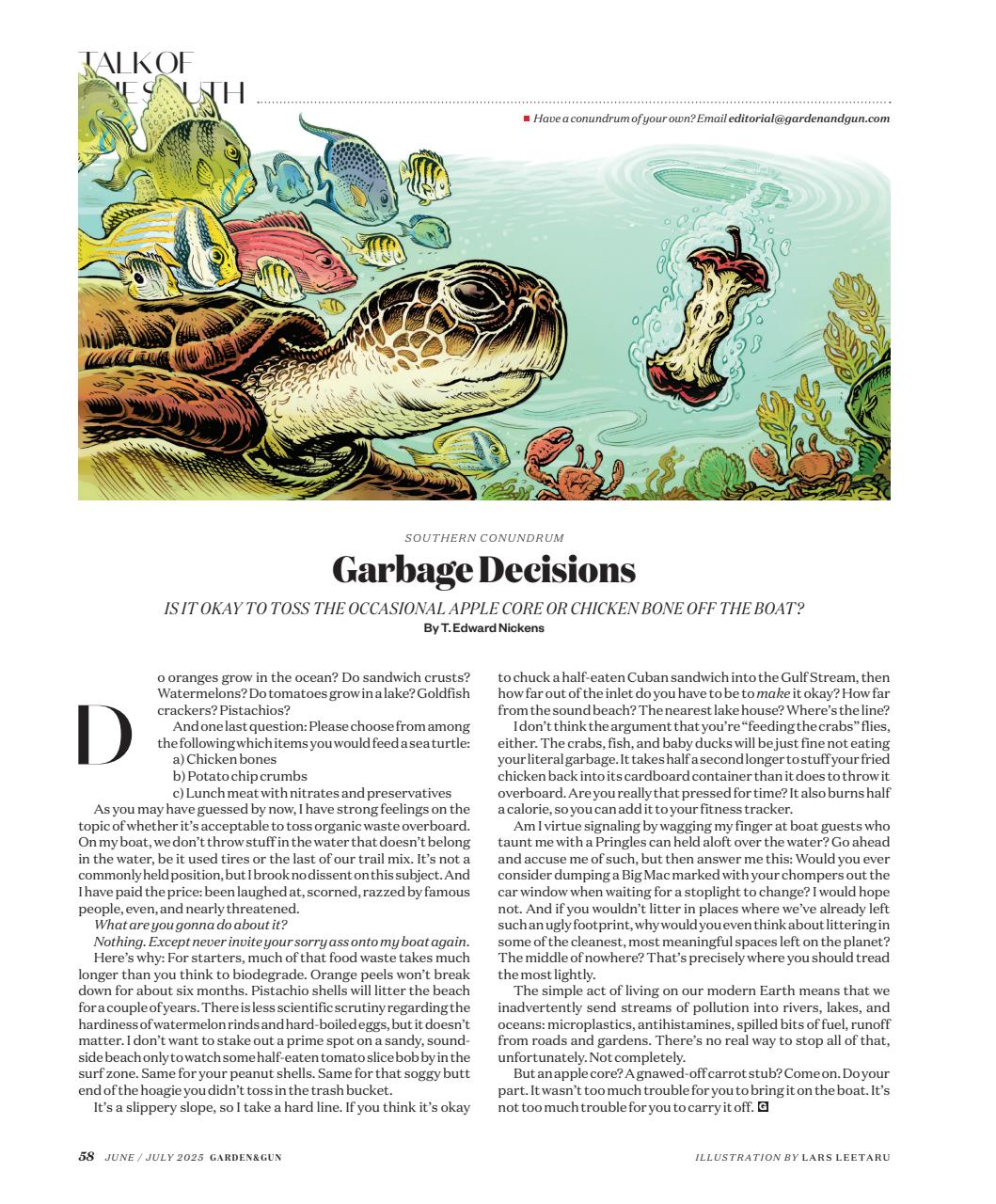 Garden and Gun Magazine Preview Pages