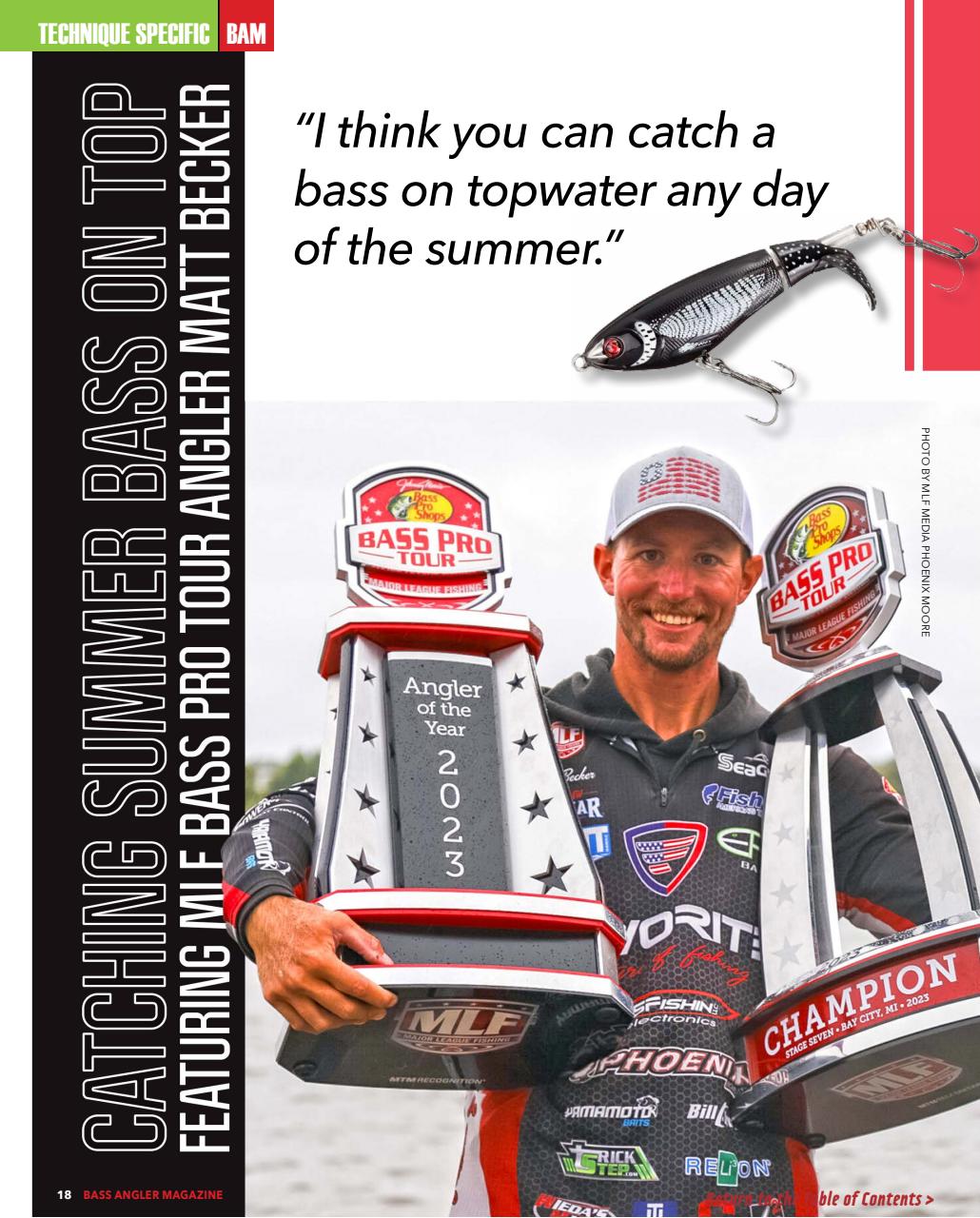 BASS ANGLER MAGAZINE Preview Pages